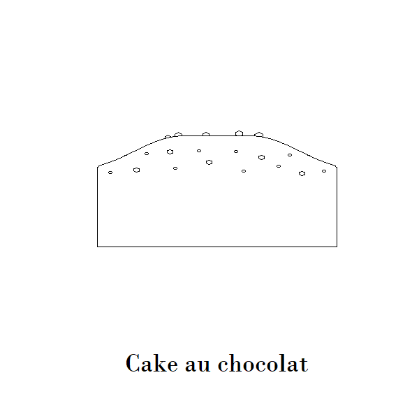 Logo cake au chocolat