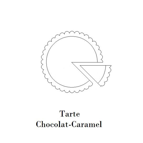 Logo tarte chocolat caramel